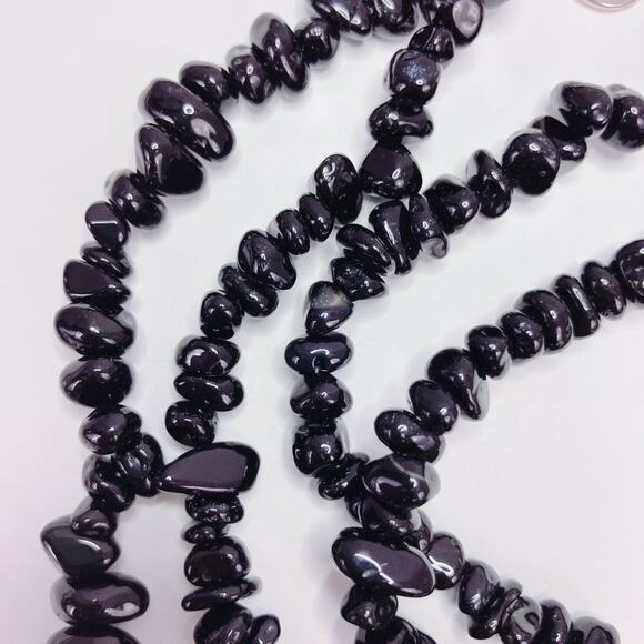 VTG Signed Jay King DTR Sterling Silver Black Onyx Double Strand Necklace 925 - Picture 7 of 12